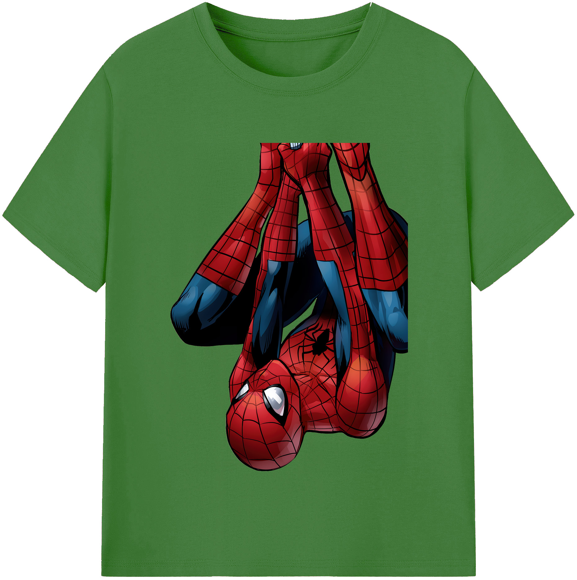 （画像用） Spider Man スパイダーマン レディースカジュアルプリントTシャツ（綿100％）